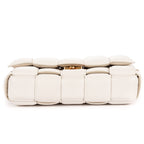 Shoulder Bag Padded Casette Chain Crossbody Ivory Maxi Intreccio Padded Leather