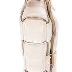 Shoulder Bag Padded Casette Chain Crossbody Ivory Maxi Intreccio Padded Leather