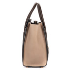 Handbag Tricolor Micro Luggage Grey Smooth Calfskin Leather