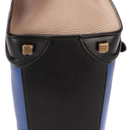 Handbag Tricolor Micro Luggage Grey Smooth Calfskin Leather