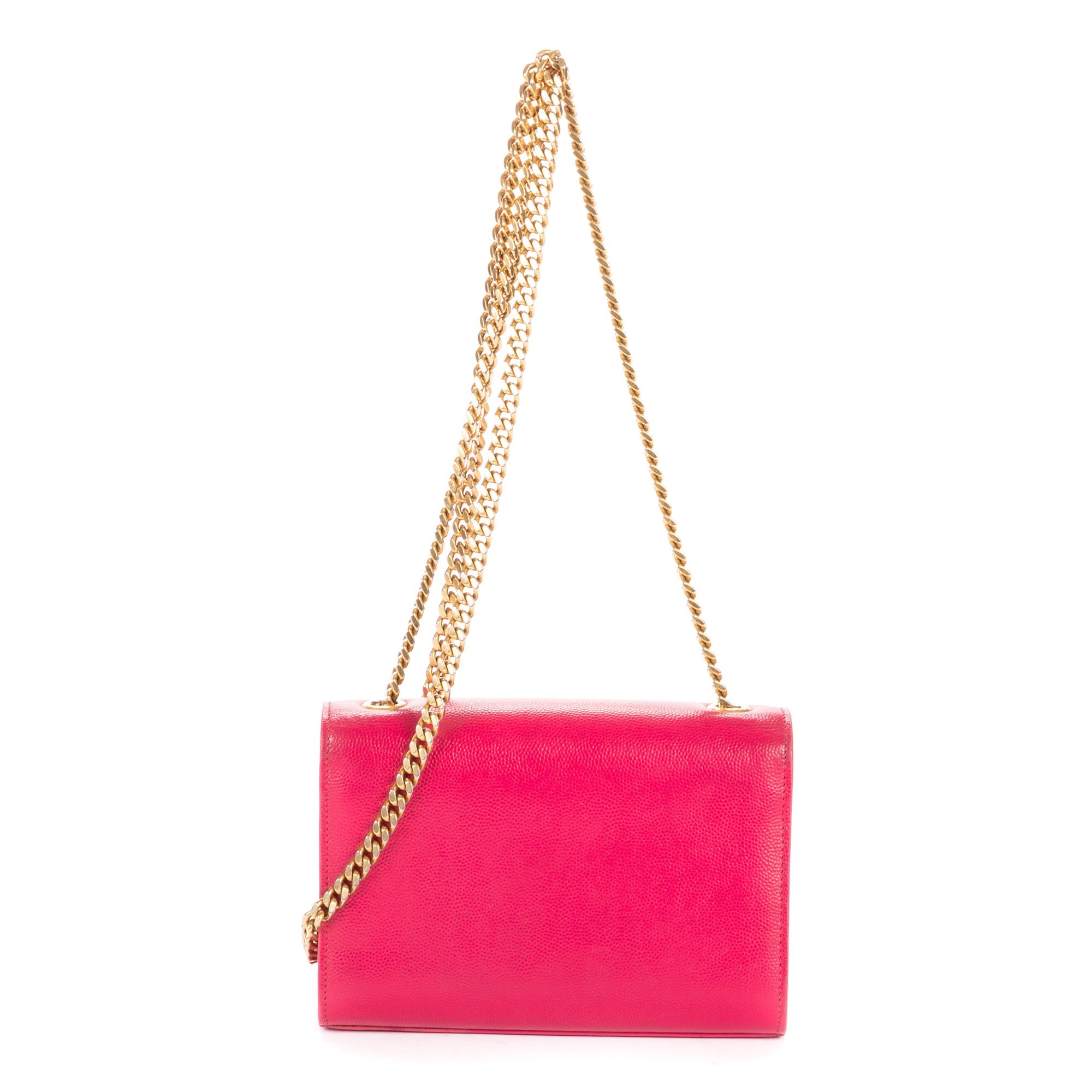 Shoulder Bag Small Tassel Kate Small Pink Grained Calfskin Leather