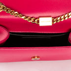 Shoulder Bag Small Tassel Kate Small Pink Grained Calfskin Leather