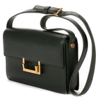 Shoulder Bag Loulou Crossbody Medium Dark Green Smooth Calfskin Leather