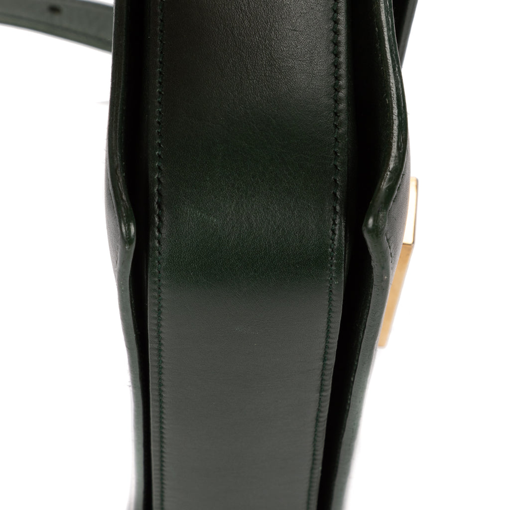 Shoulder Bag Loulou Crossbody Medium Dark Green Smooth Calfskin Leather