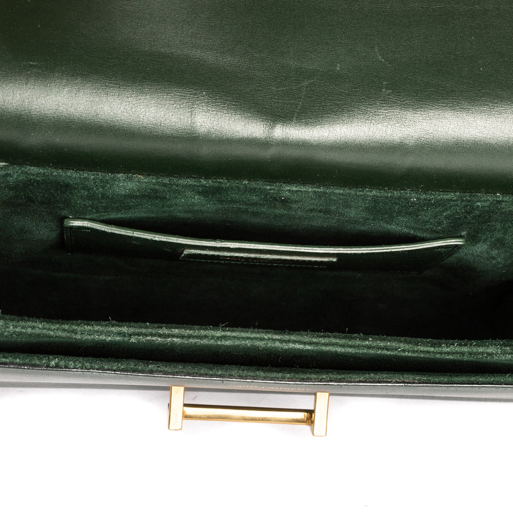 Shoulder Bag Loulou Crossbody Medium Dark Green Smooth Calfskin Leather