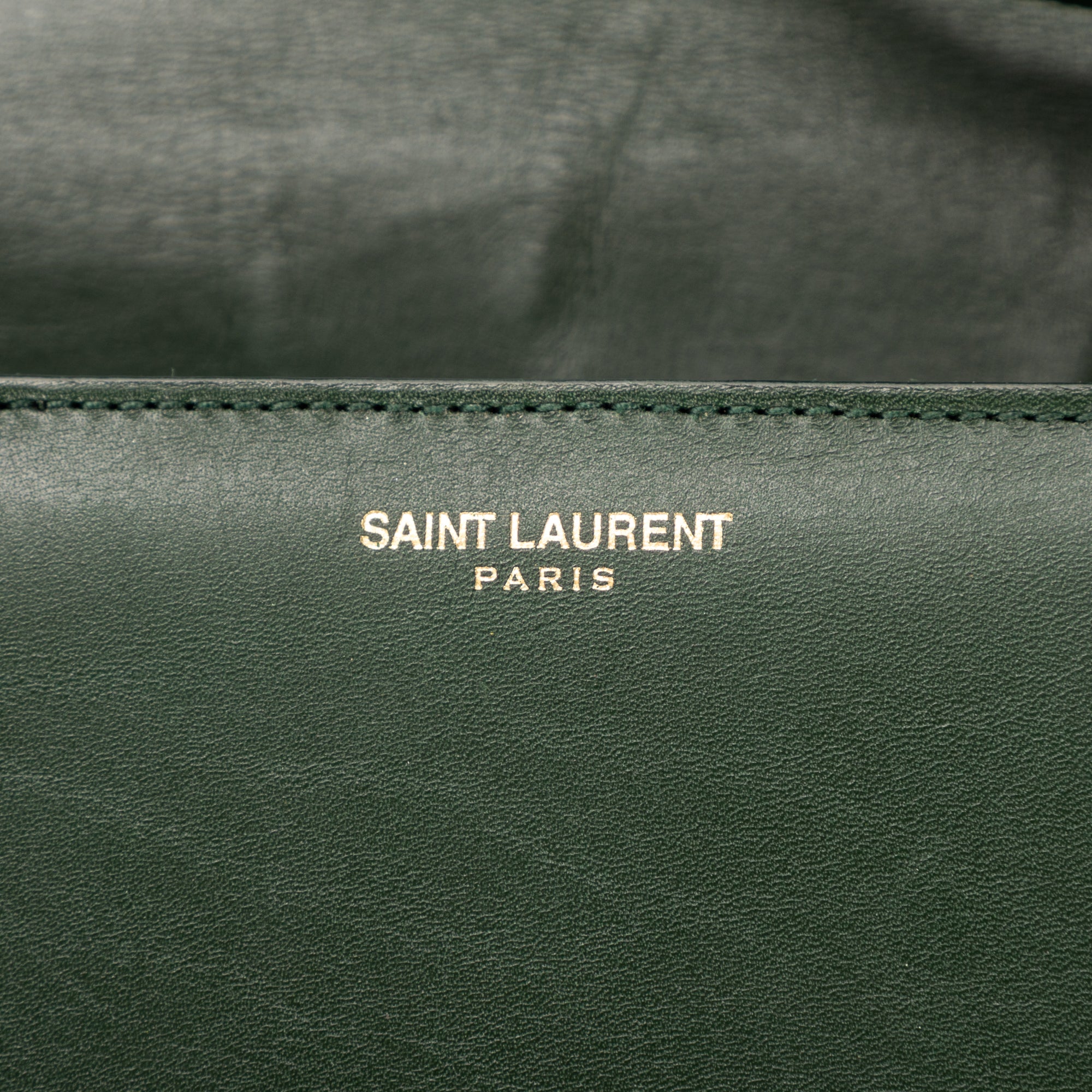 Shoulder Bag Loulou Crossbody Medium Dark Green Smooth Calfskin Leather