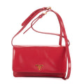 Shoulder Bag Clutch Crossbody Pink Saffiano Vernice Leather