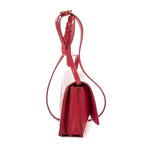 Shoulder Bag Clutch Crossbody Pink Saffiano Vernice Leather