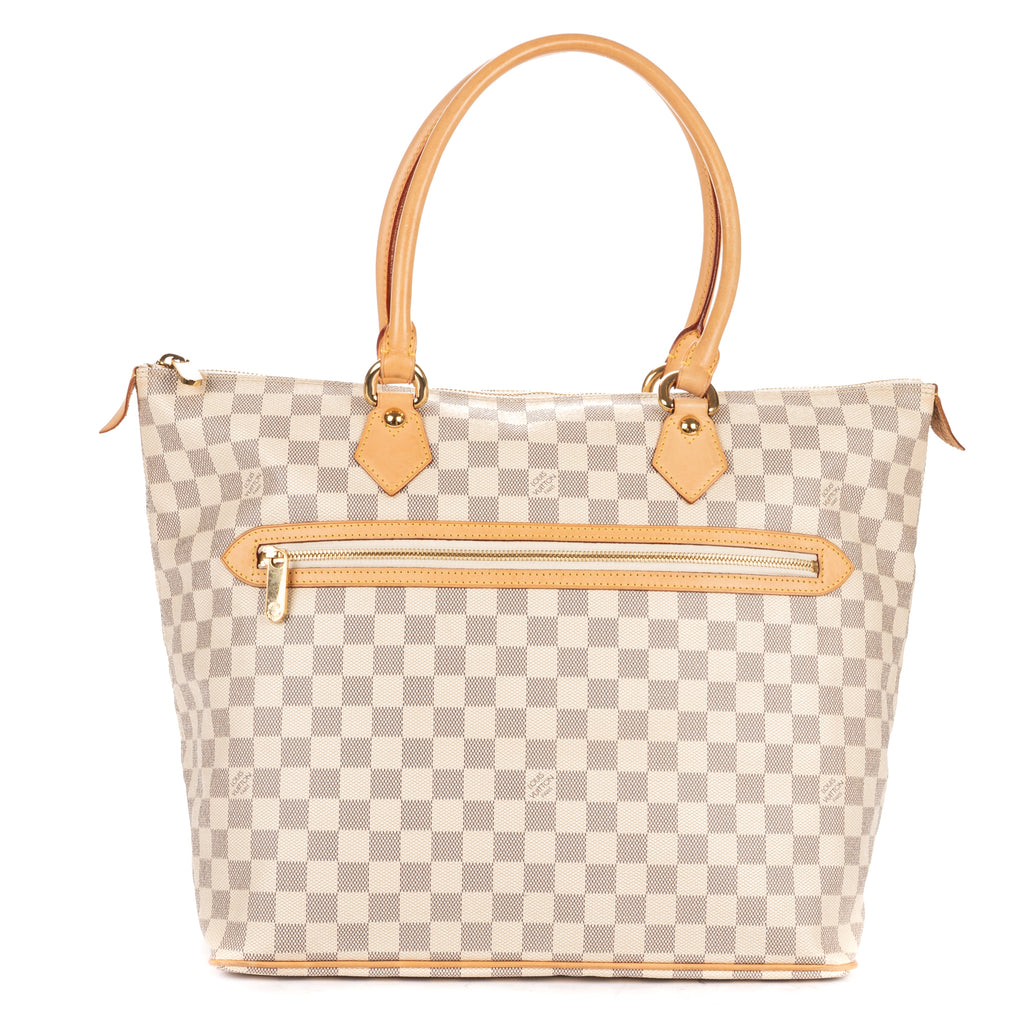 Shoulder Bag Saleya GM Ivory Damier Azur