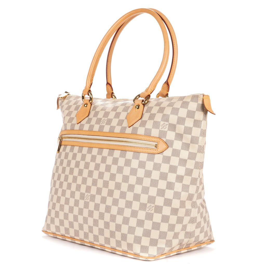 Shoulder Bag Saleya GM Ivory Damier Azur
