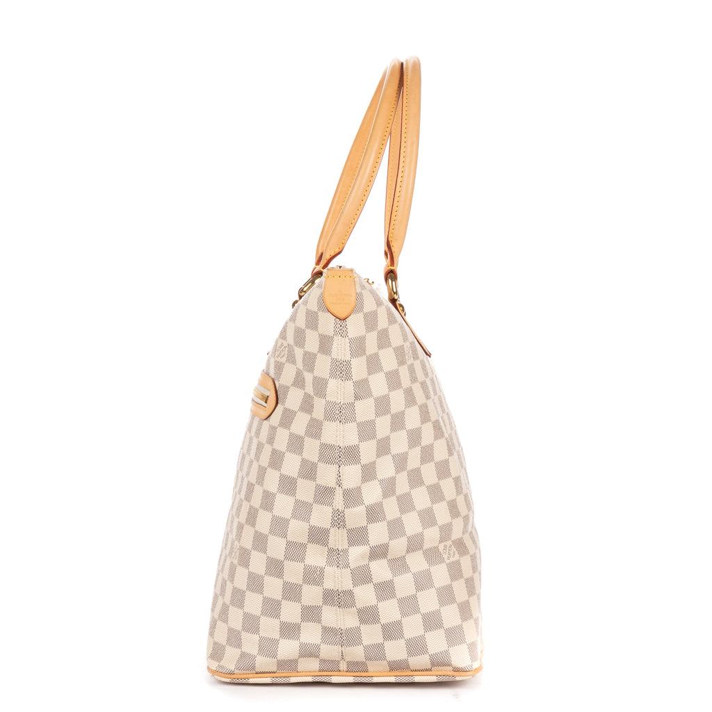 Shoulder Bag Saleya GM Ivory Damier Azur