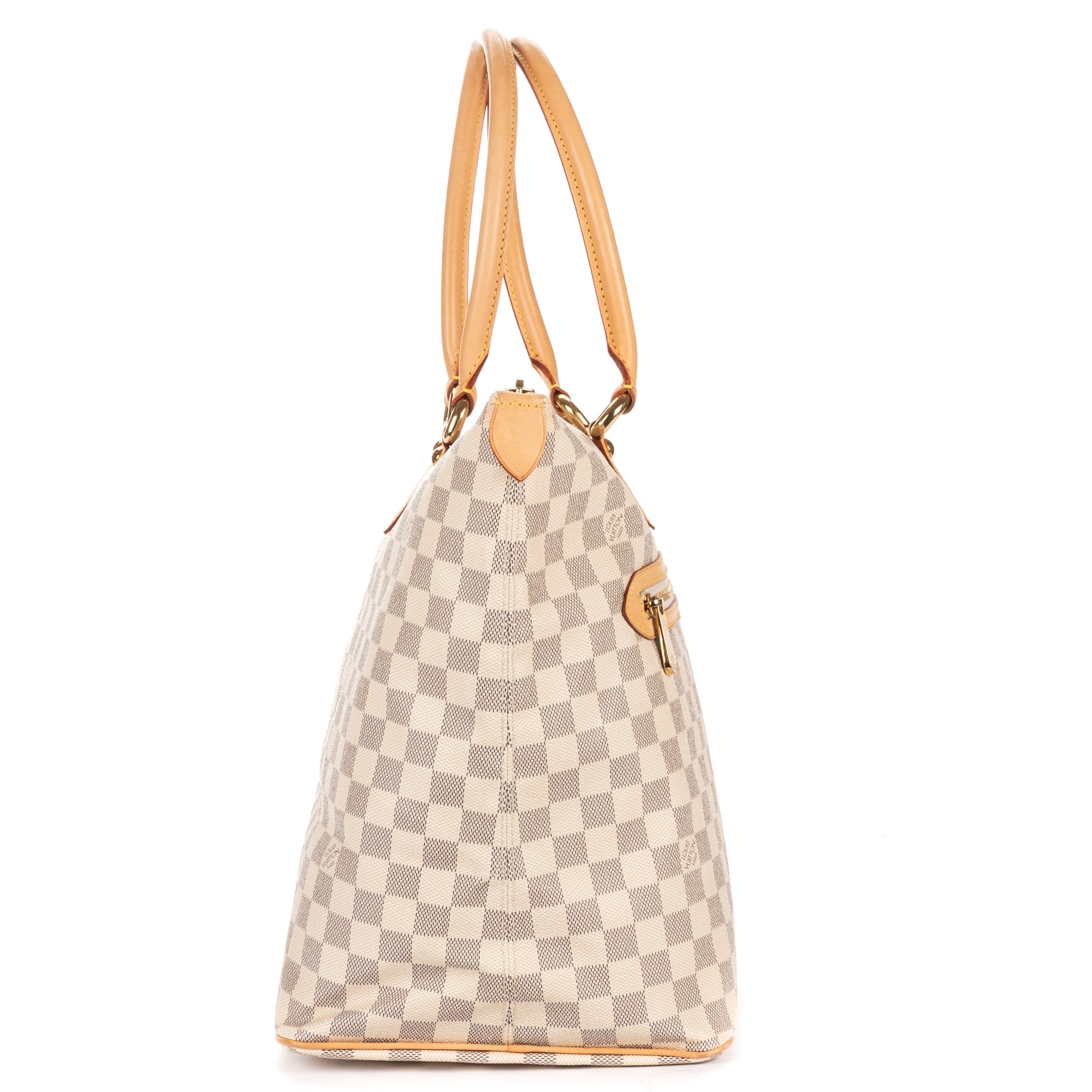 Shoulder Bag Saleya GM Ivory Damier Azur