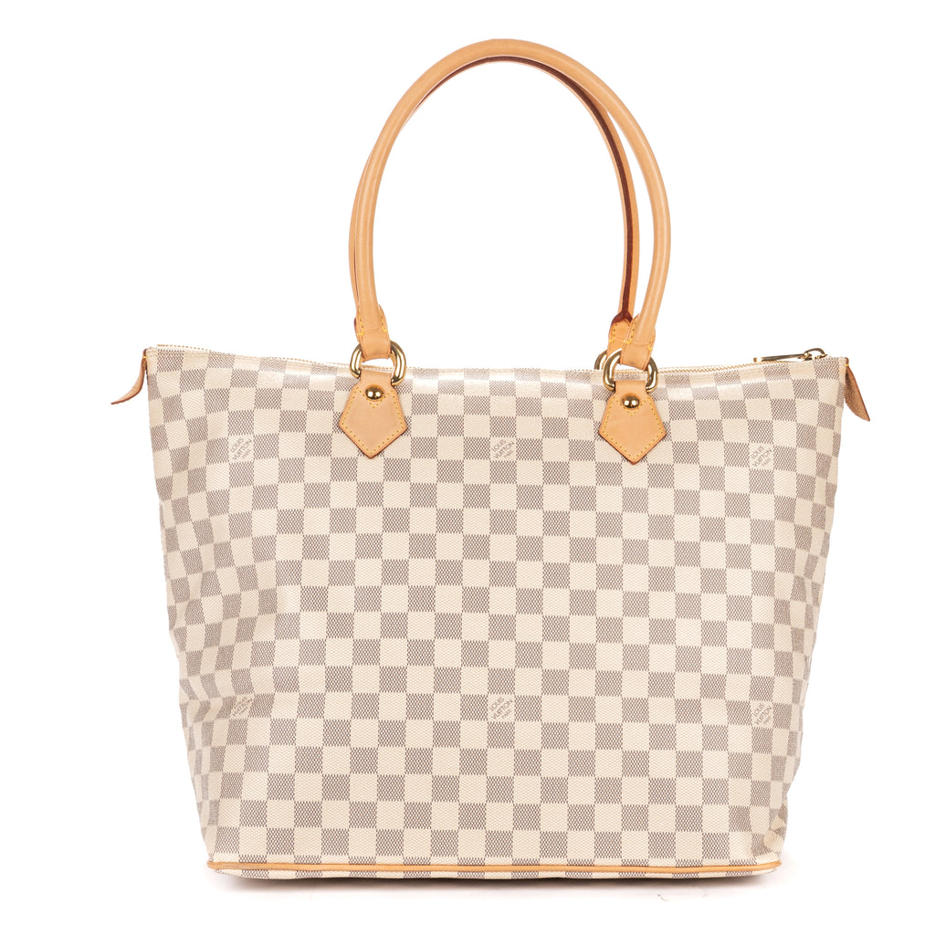 Shoulder Bag Saleya GM Ivory Damier Azur