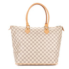 Shoulder Bag Saleya GM Ivory Damier Azur