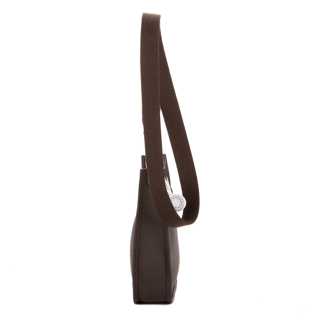 Shoulder Bag Evelyne 16 Amazone Mini Dark Brown Clemence Leather
