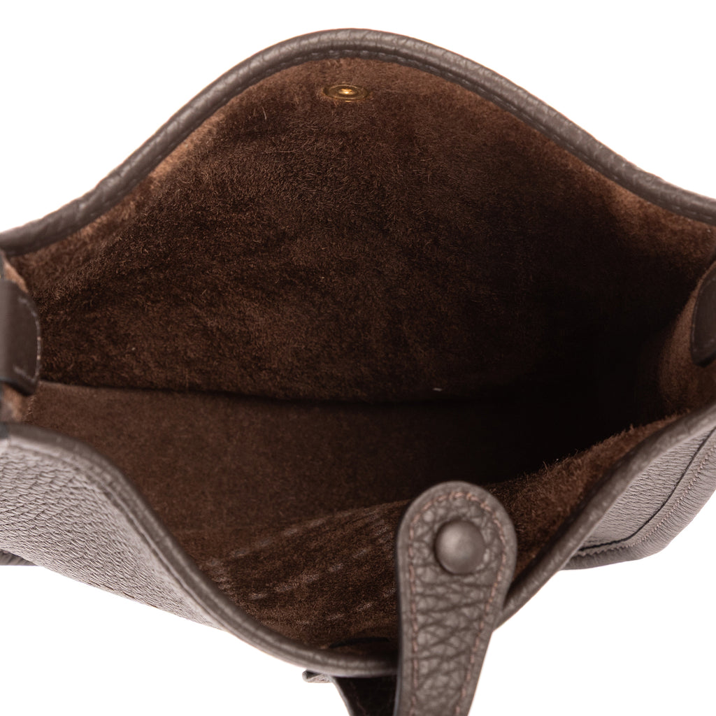 Shoulder Bag Evelyne 16 Amazone Mini Dark Brown Clemence Leather