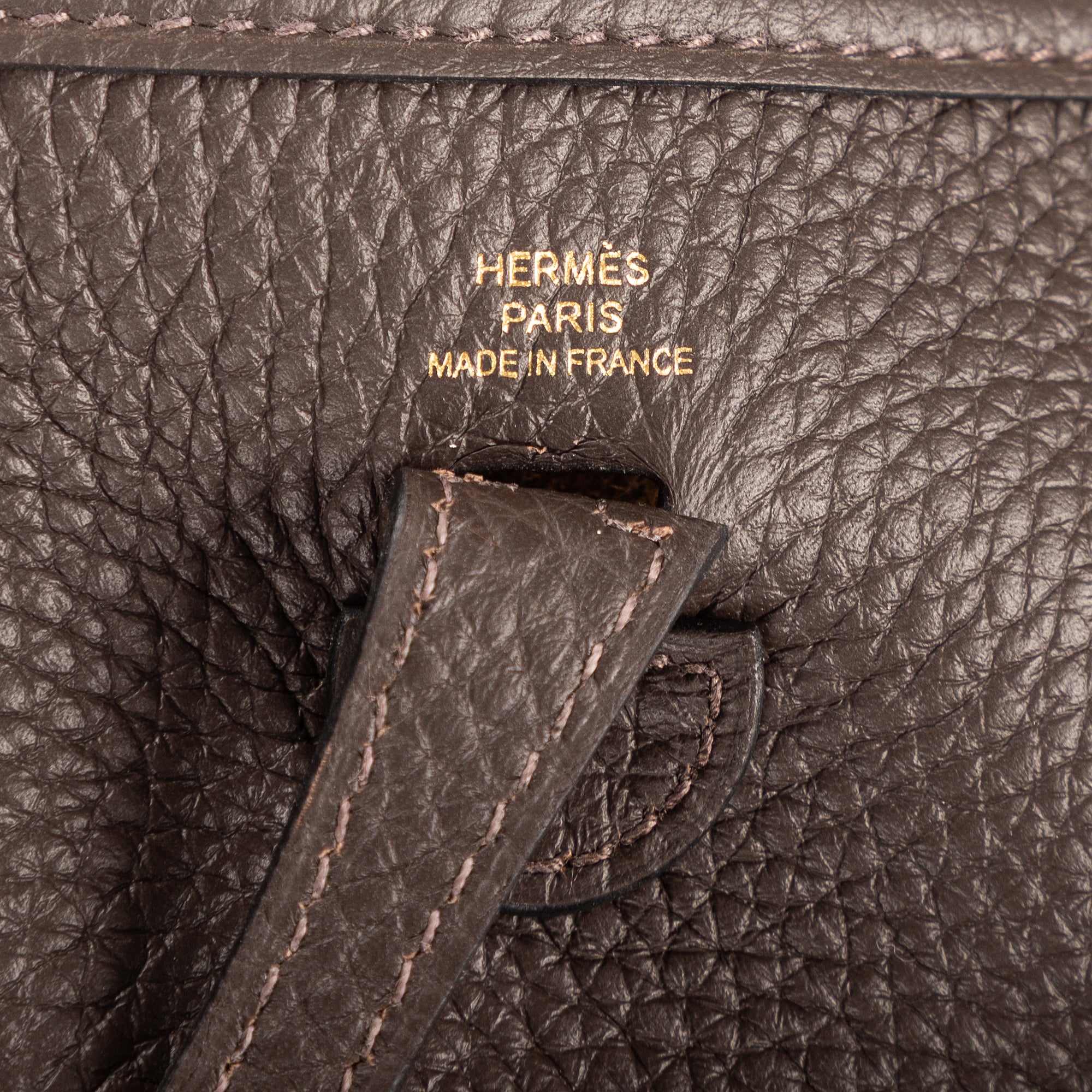 Shoulder Bag Evelyne 16 Amazone Mini Dark Brown Clemence Leather
