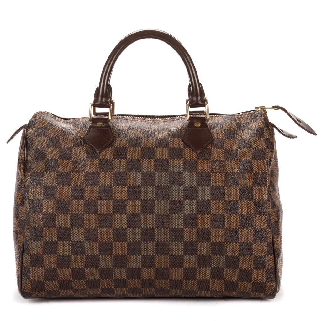 Handbag Speedy 30 30 Dark Brown Damier Ebene