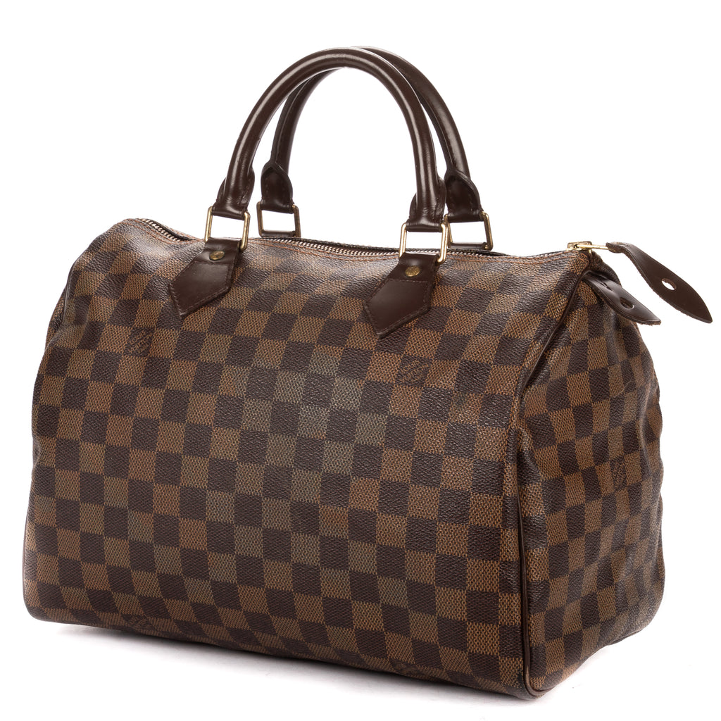 Handbag Speedy 30 30 Dark Brown Damier Ebene