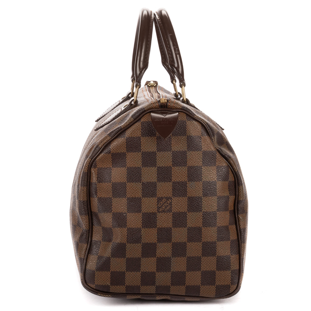Handbag Speedy 30 30 Dark Brown Damier Ebene