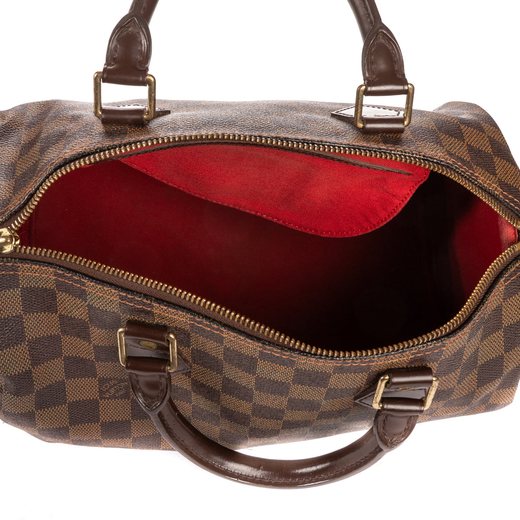 Handbag Speedy 30 30 Dark Brown Damier Ebene