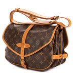 Shoulder Bag Saumur PM Brown Monogram Canvas