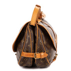 Shoulder Bag Saumur PM Brown Monogram Canvas
