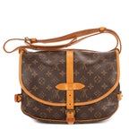 Shoulder Bag Saumur PM Brown Monogram Canvas