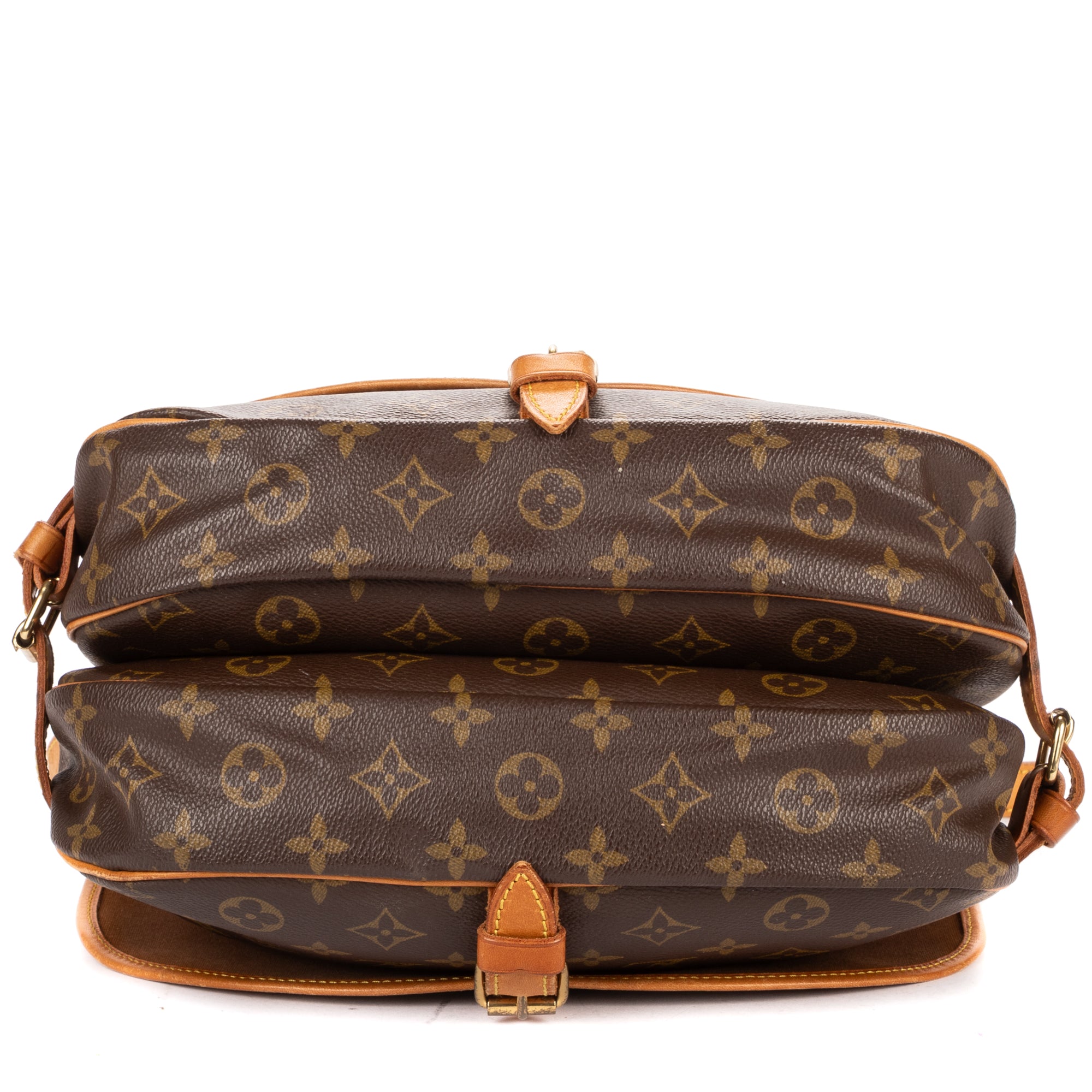 Shoulder Bag Saumur PM Brown Monogram Canvas