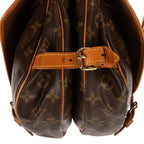 Shoulder Bag Saumur PM Brown Monogram Canvas