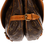 Shoulder Bag Saumur PM Brown Monogram Canvas