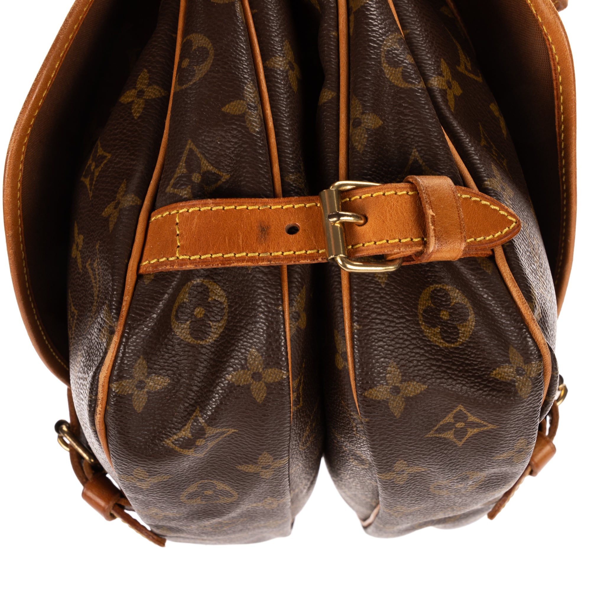 Shoulder Bag Saumur PM Brown Monogram Canvas