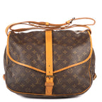 Shoulder Bag Saumur GM Brown Monogram Canvas