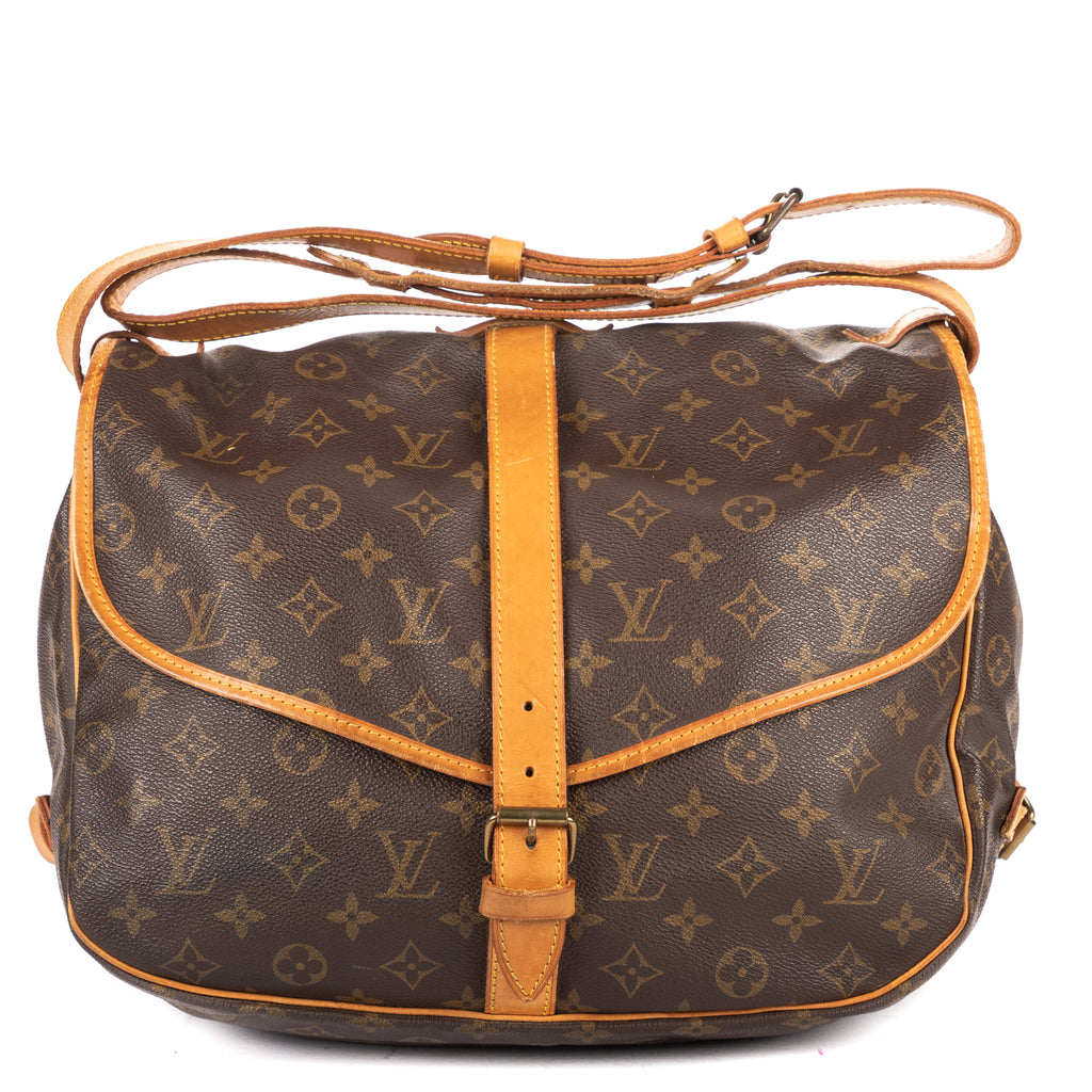 Shoulder Bag Saumur GM Brown Monogram Canvas