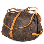 Shoulder Bag Saumur GM Brown Monogram Canvas