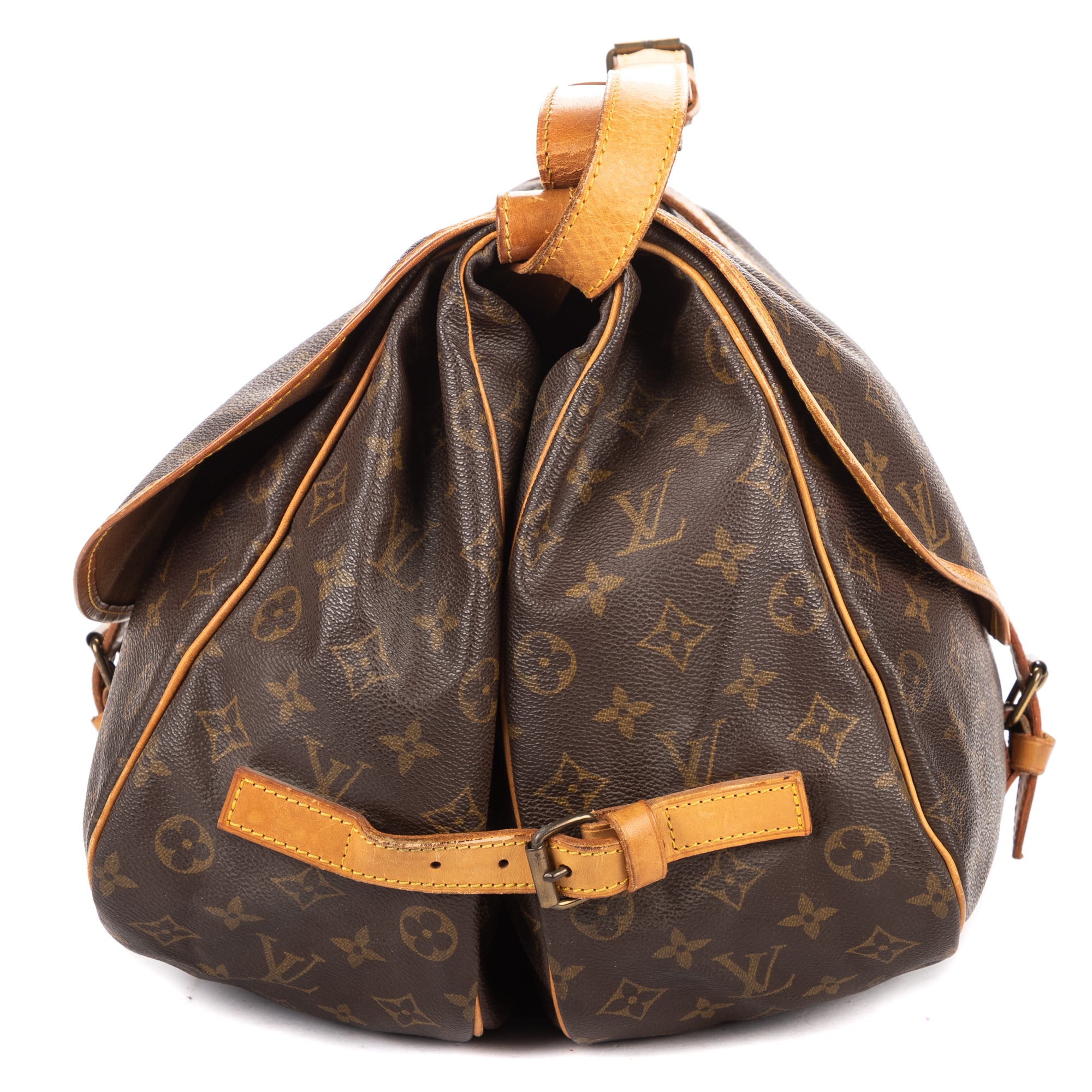 Shoulder Bag Saumur GM Brown Monogram Canvas