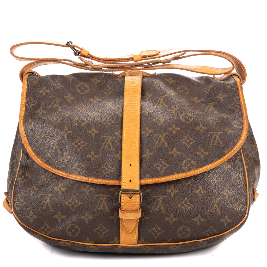 Shoulder Bag Saumur GM Brown Monogram Canvas