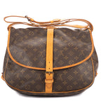 Shoulder Bag Saumur GM Brown Monogram Canvas