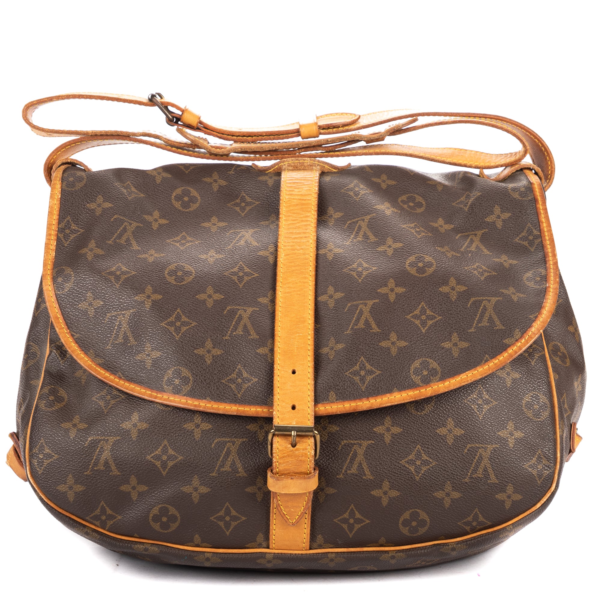 Shoulder Bag Saumur GM Brown Monogram Canvas