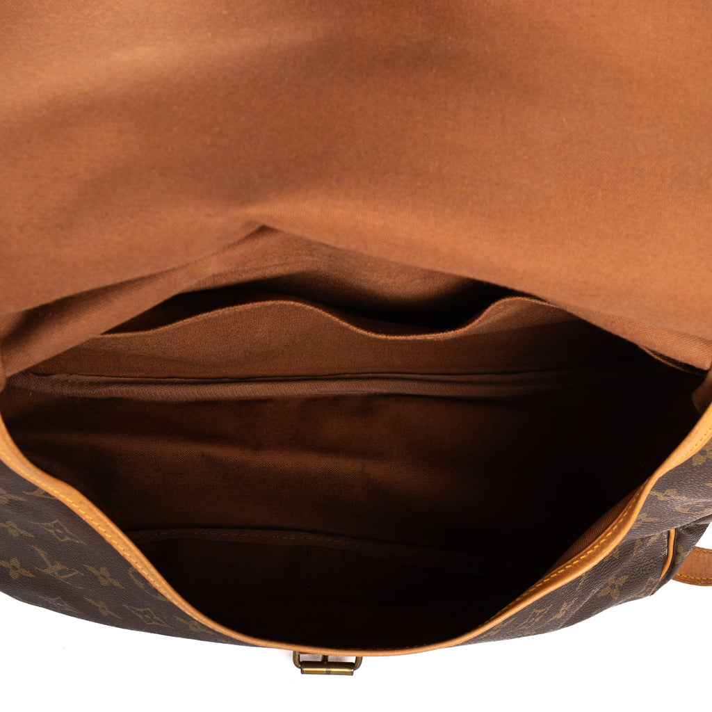 Shoulder Bag Saumur GM Brown Monogram Canvas