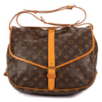 Shoulder Bag Saumur GM Brown Monogram Canvas