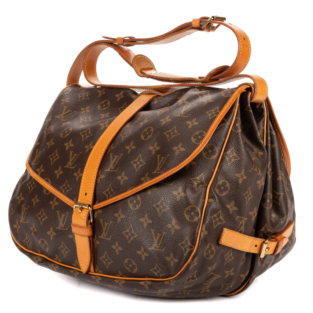 Shoulder Bag Saumur GM Brown Monogram Canvas