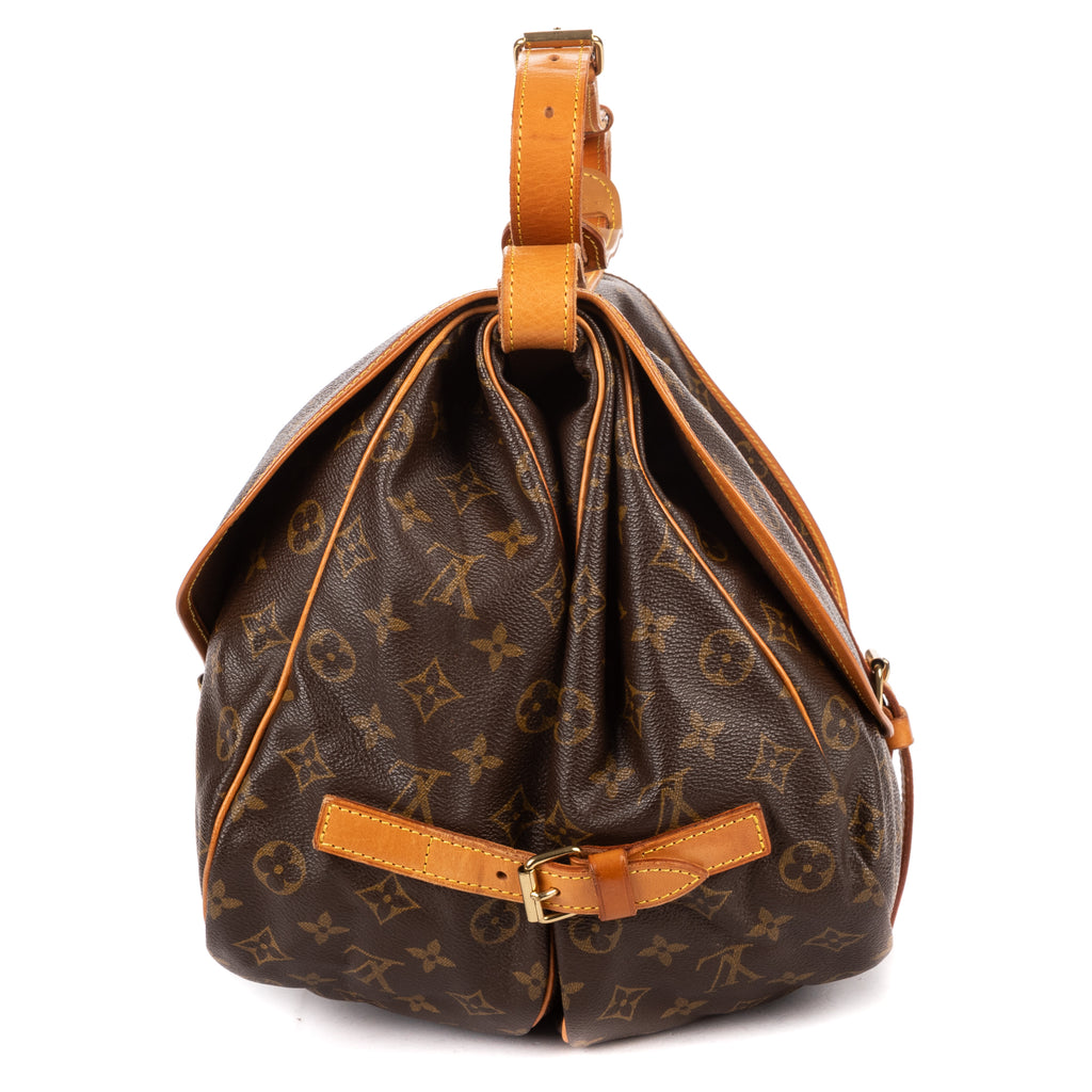 Shoulder Bag Saumur GM Brown Monogram Canvas