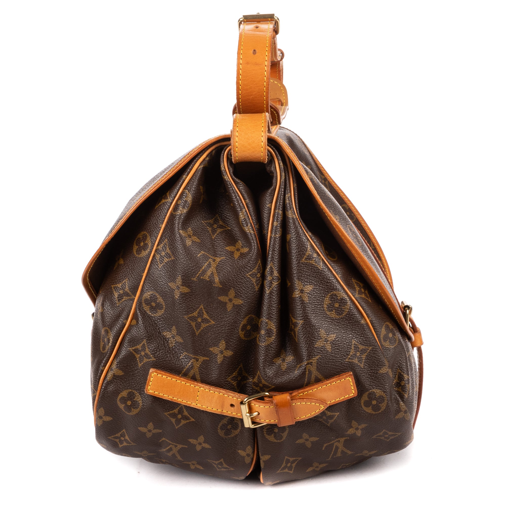 Shoulder Bag Saumur GM Brown Monogram Canvas