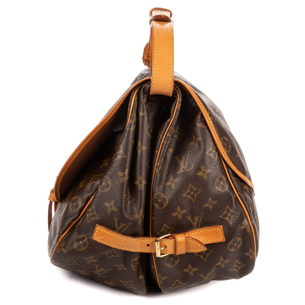 Shoulder Bag Saumur GM Brown Monogram Canvas