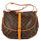 Shoulder Bag Saumur GM Brown Monogram Canvas