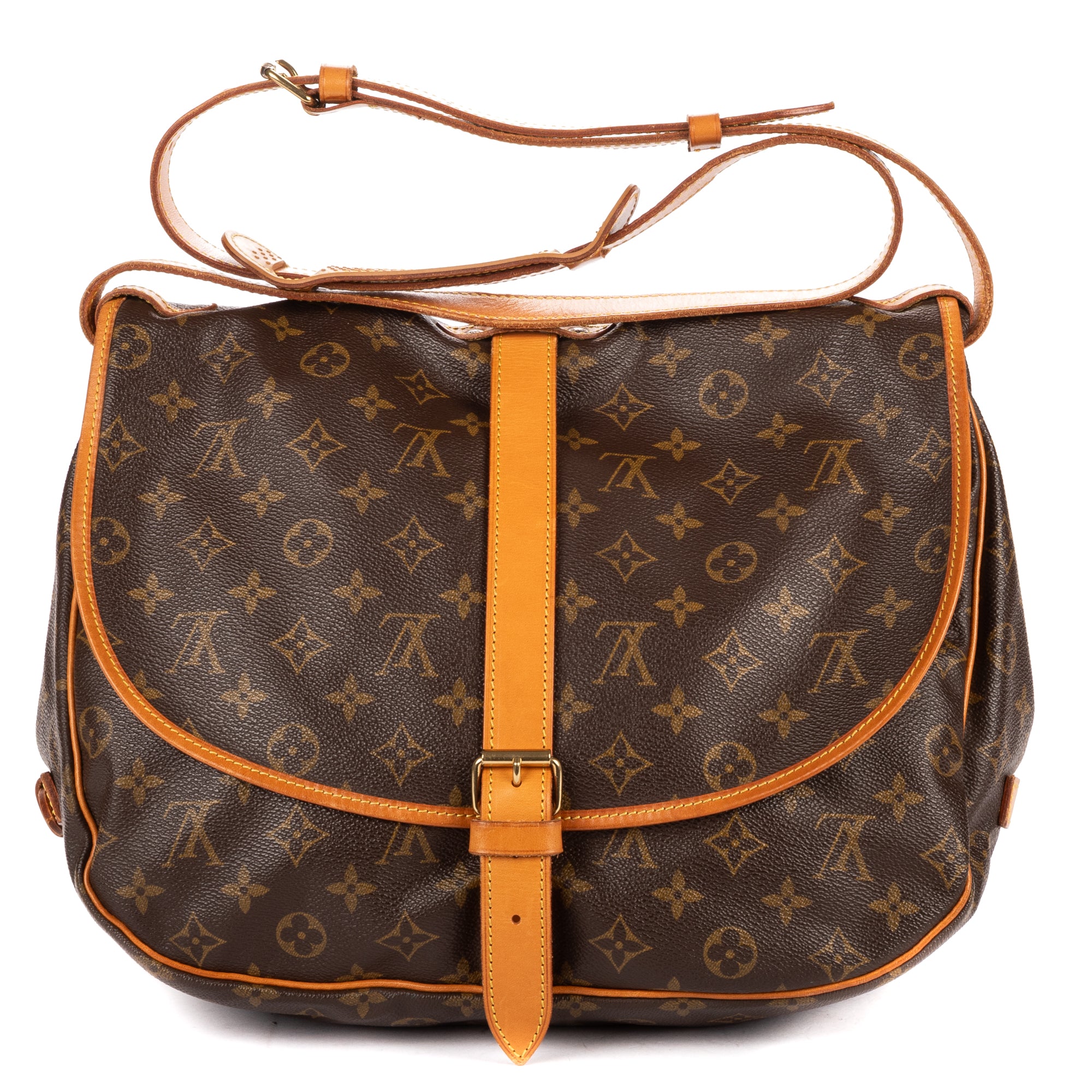 Shoulder Bag Saumur GM Brown Monogram Canvas