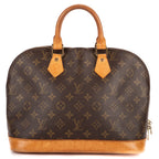 Handbag Alma PM Brown Monogram Canvas