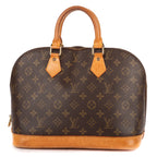 Handbag Alma PM Brown Monogram Canvas