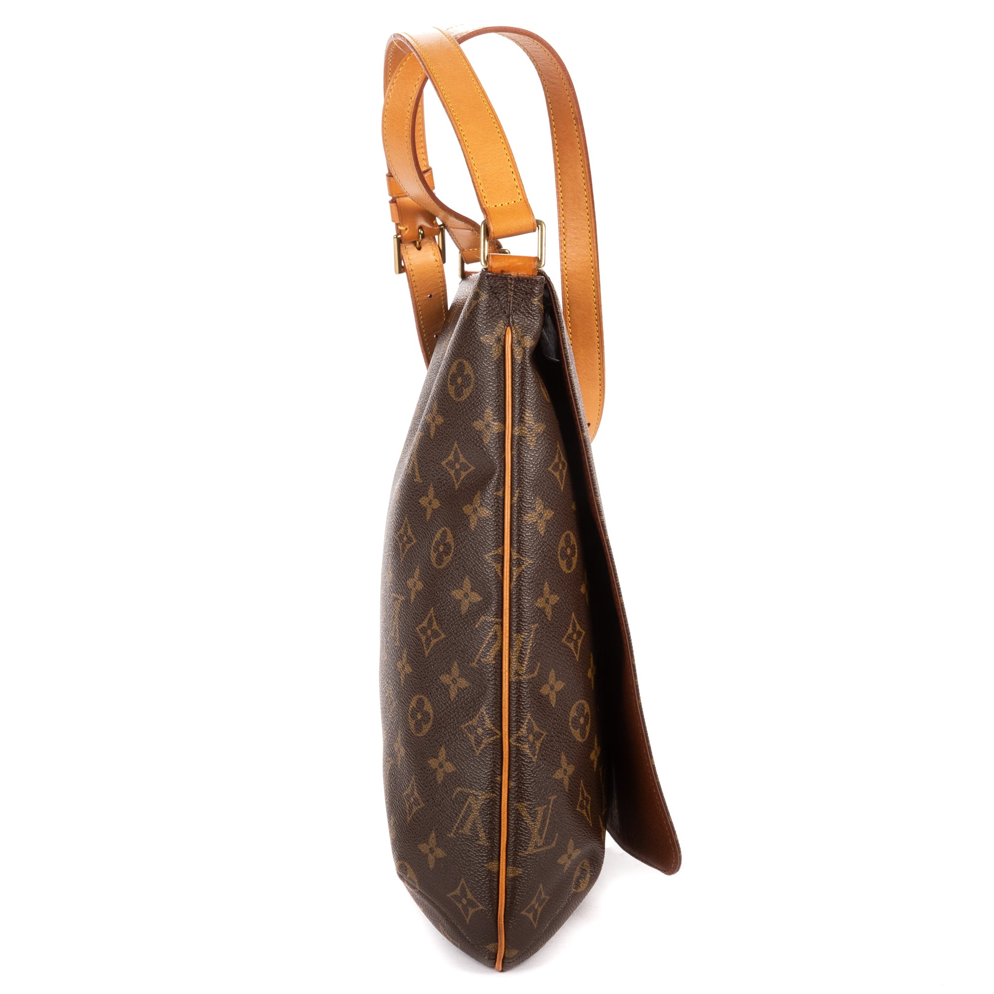 Shoulder Bag Musette Salsa Long Strap GM Brown Monogram Canvas